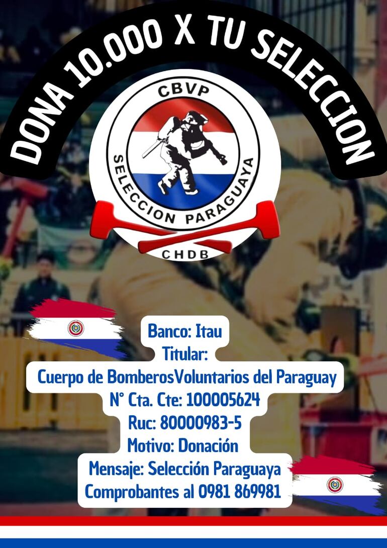 Flyer de la campaña de donación.