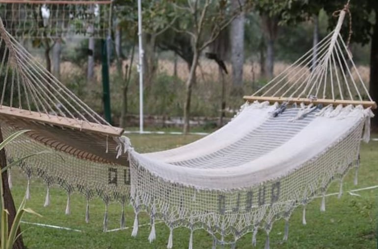 La confección de hamacas de Pirayú forma parte de la artesanía que se puede adquirir en este distrito.