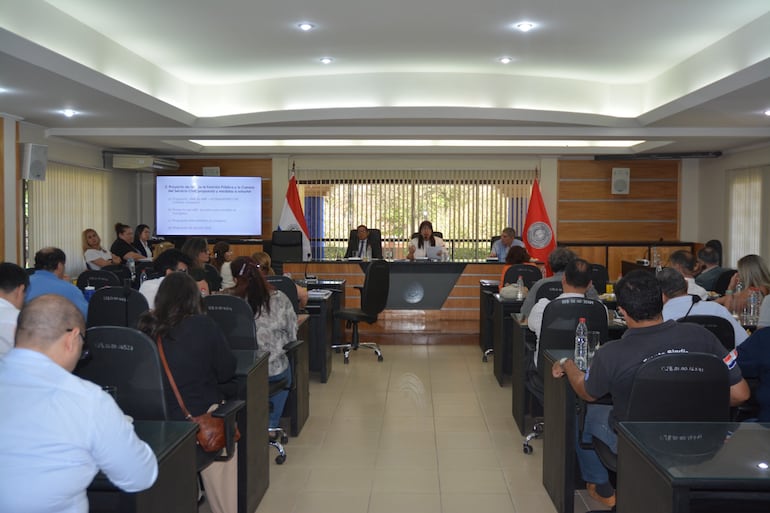 Sesión del CSU de esta mañana, en la cual decidieron el "paro activo".