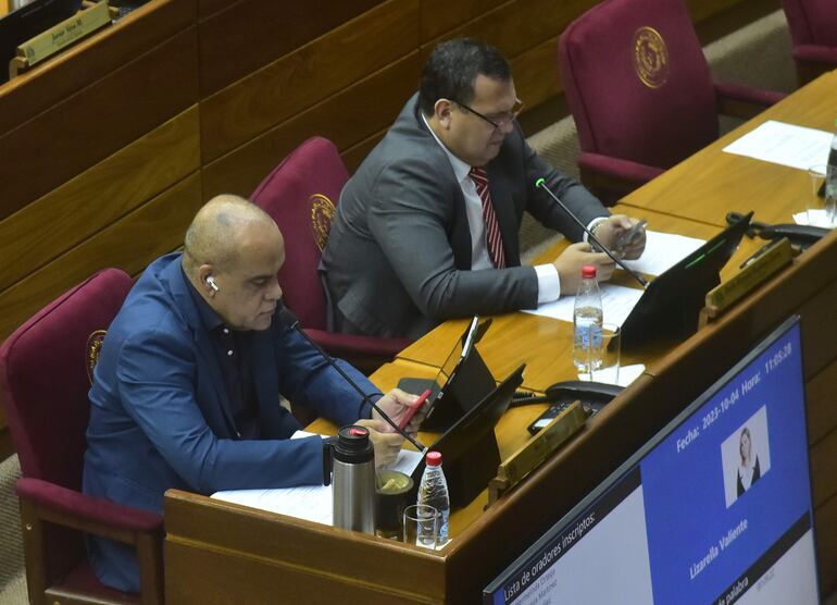 Basilio "Bachi" Núñez (ANR, HC), líder de la bancada cartista en el ojo de la tormenta por las irregularidades en la desafectación de las tierras del Ministerio de Defensa en Remansito.