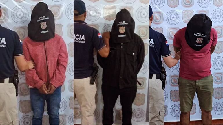 Tres personas sospechosas de haber participado en un robo de 70 millones de guaraníes, el pasado 29 de enero en la ciudad de Pilar, fueron detenidas por la Policía Nacional.