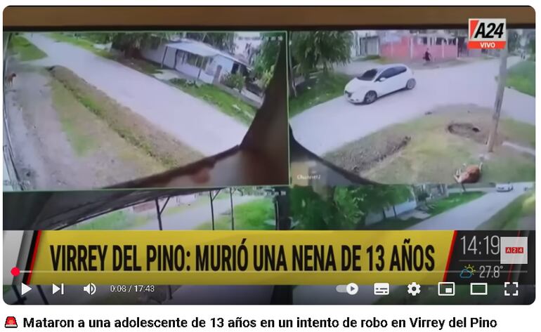 El crimen de la adolescente generó una verdadera conmoción en la Argentina y toda la prensa del vecino país se hizo eco de la tragedia.