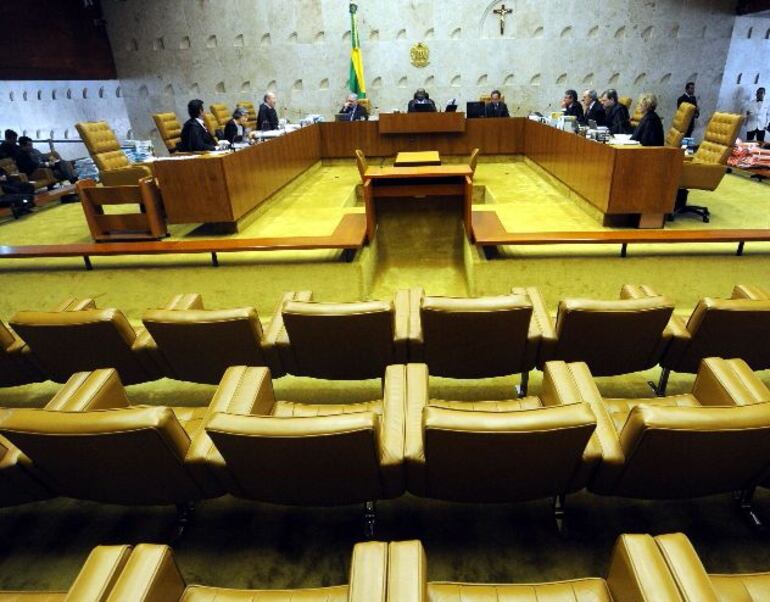 Sala de sesiones del Supremo Tribunal Federal de Brasil.