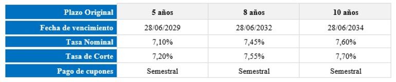 Tercera emisión de bonos del MEF en 2024