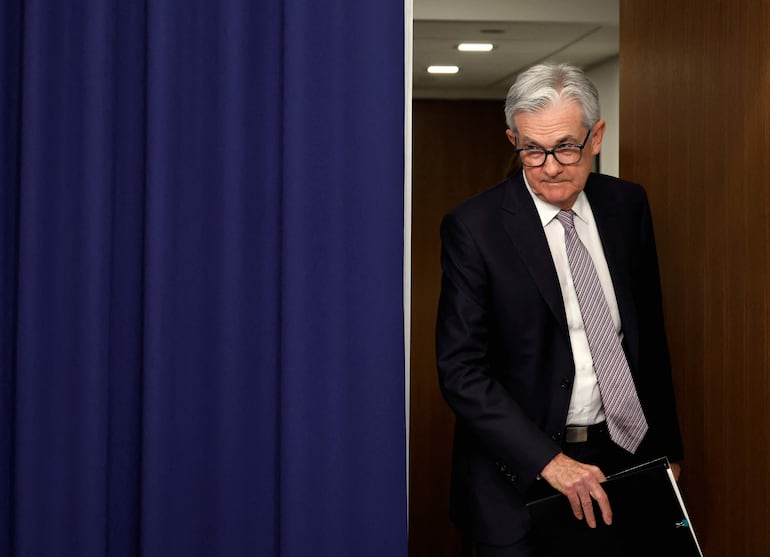 El presidente de la Reserva Federal de Estados Unidos (banco central) Jerome Powell.  (AFP)