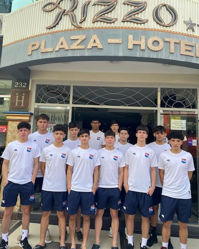 Los chicos componentes de la selección paraguaya U15.