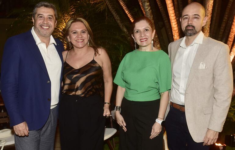 Sixto Figueredo, Delia Armoa, Cinthia Facciuto y Romny Colmán.