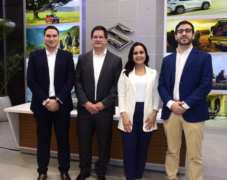 Parte del equipo comprometido de Chacomer: Ernesto Guerrín, David Barrios, Maura Cantero y Marco Defelippe.