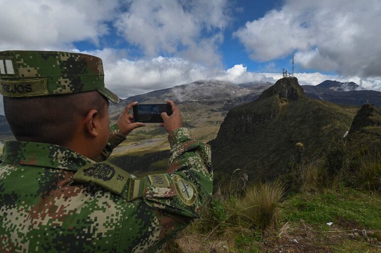 Volcán Nevado del Ruiz, en Colombia.