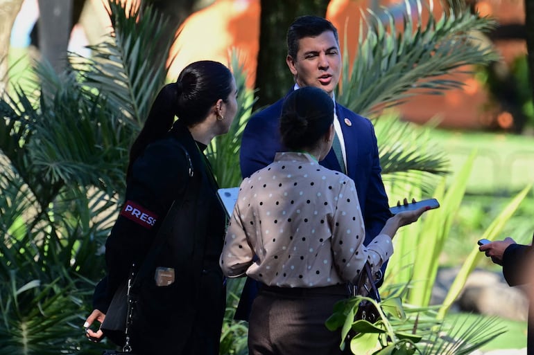 El presidente de Paraguay, Santiago Peña, en el G20.