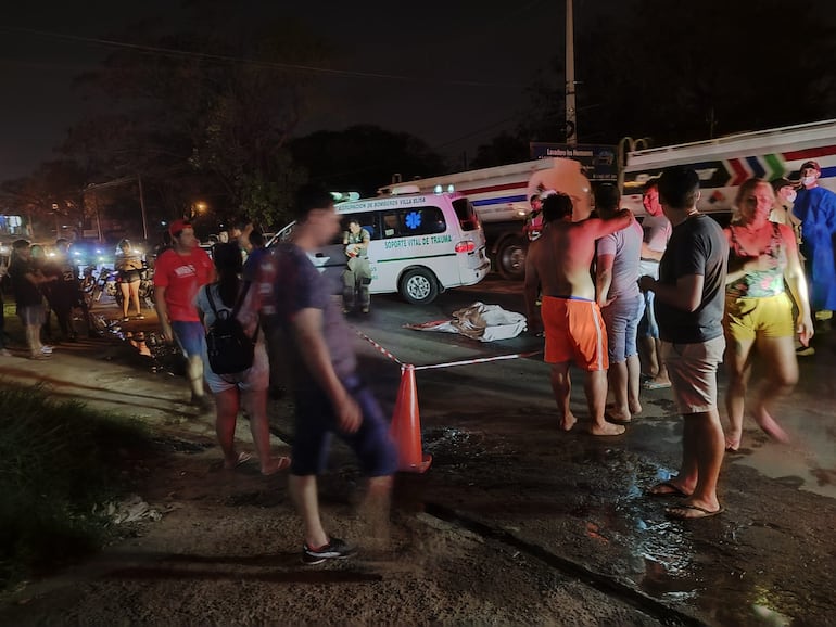 Un peatón fue víctima fatal en accidente de tránsito de Lambaré