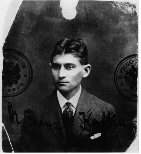 Franz Kafka circa 1915 (Getty Images)