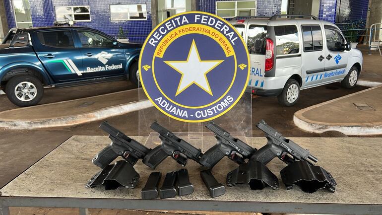 Las pistolas incautadas son de fabricación turca.