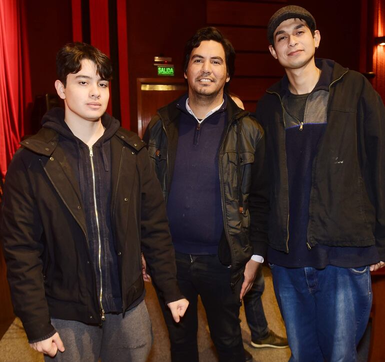 Alejandro Correa, Juan Leandro Ortiz y Ernesto Ojeda.