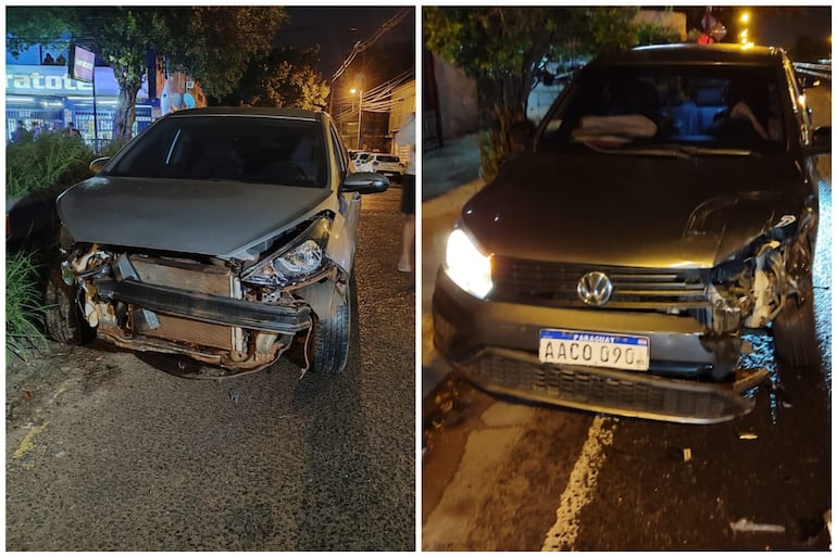 Accidente de tránsito en la intersección de Madame Lynch y Moisés Bertoni deja solo daños materiales.