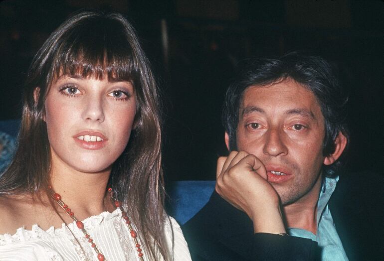 Jane Birkin y Serge Gainsbourg en una fotografía tomada en 1970.