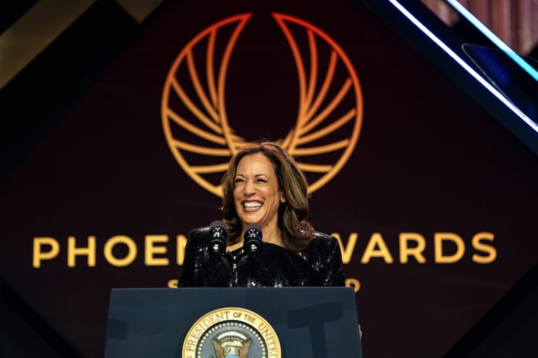 La vicepresidenta y actual candidata a la presidencia de Estados Unidos, Kamala Harris.