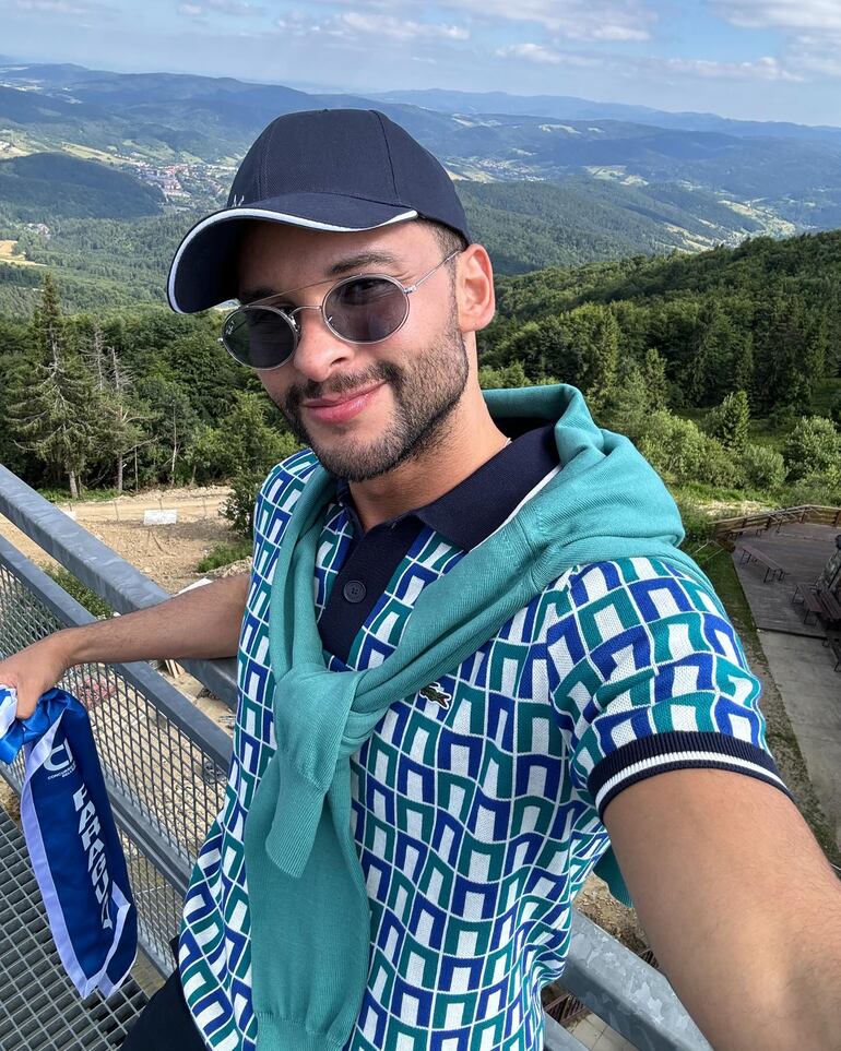 El compatriota Osvaldo Orué en la montaña Jaworzyna Krynicka. 
(Instagram/Osvaldo Orué)