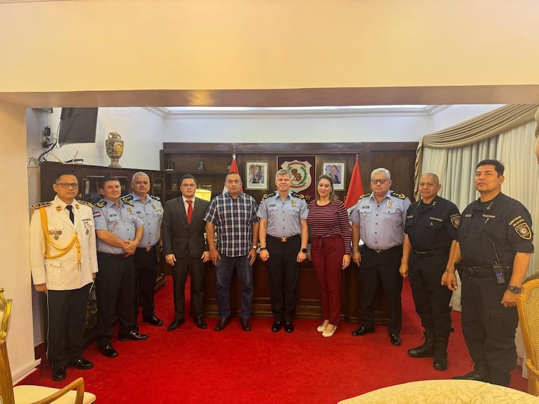 Autoridades de la Policía Nacional y representantes del Ministerio Público mantuvieron una reunión en el marco de la futura final de la Copa Sudamericana.