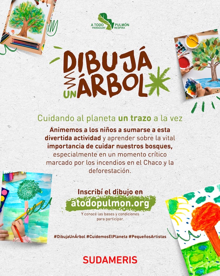 El objetivo del concurso "Dibujá un árbol" es crear conciencia sobre la importancia del medioambiente.
