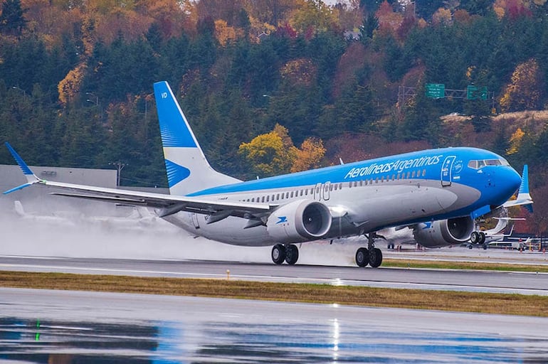 Avión de Aerolíneas Argentinas.