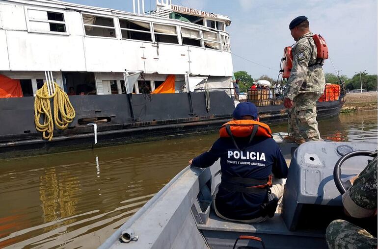 Operativo de Interpol en zona de Bahía Negra.