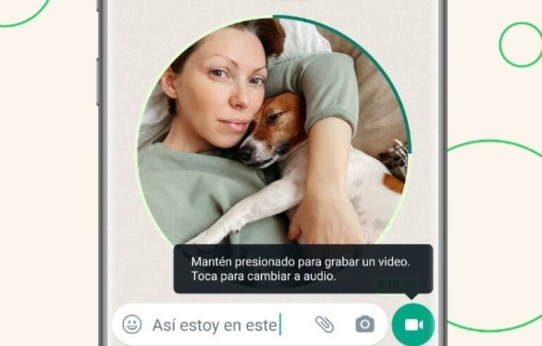 Sorprendele a tus amigos con un video instantáneo a través deWhatsApp.