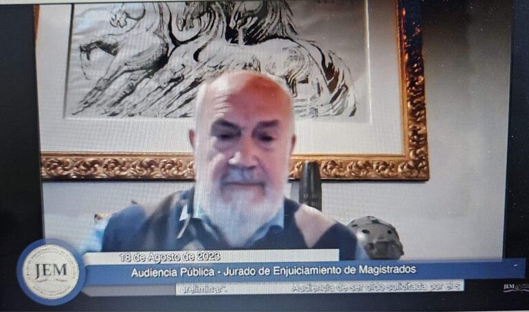 El escribano Ramón Zubizarreta, declaró este viernes en una audiencia extraordinaria ante el JEM.