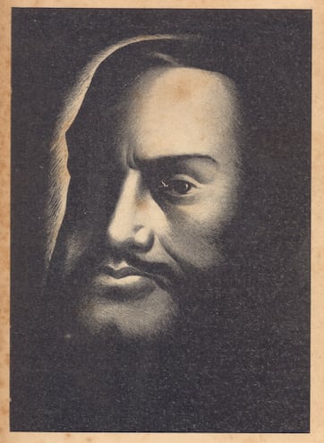 Retrato de Francisco Solano López por Andrés Guevara, 1948 (J. A. Cova: Solano López y la guerra del Paraguay. Buenos Aires, Edit. Venezuela, 1948)