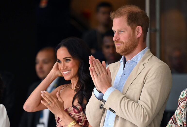 Meghan Markle y el príncipe Enrique en Colombia.