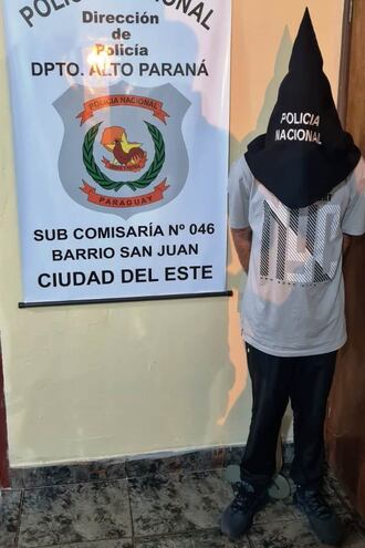 Óscar Ramos Almada (43), alias “Condorito”, detenido por agentes de la Subcomisaría 46ª.