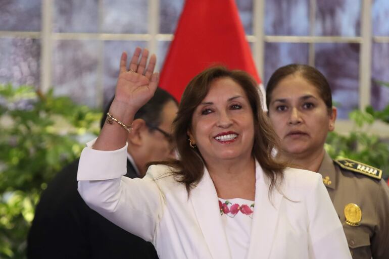 La presidenta del Perú, Dina Boluarte.