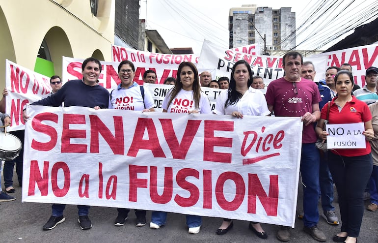 Funcionarios se manifestaron recientemente en contra del proyecto de fusión de las autarquías a la cartera de Estado de Agricultura.