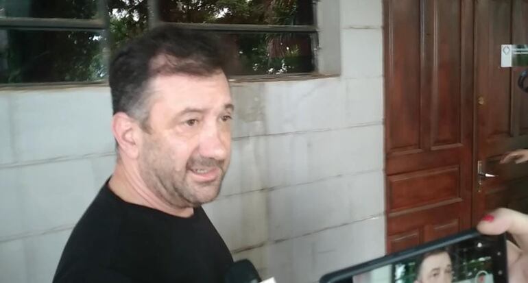 Edgardo Darío Kueider (52), en la Fiscalía de Ciudad del Este.