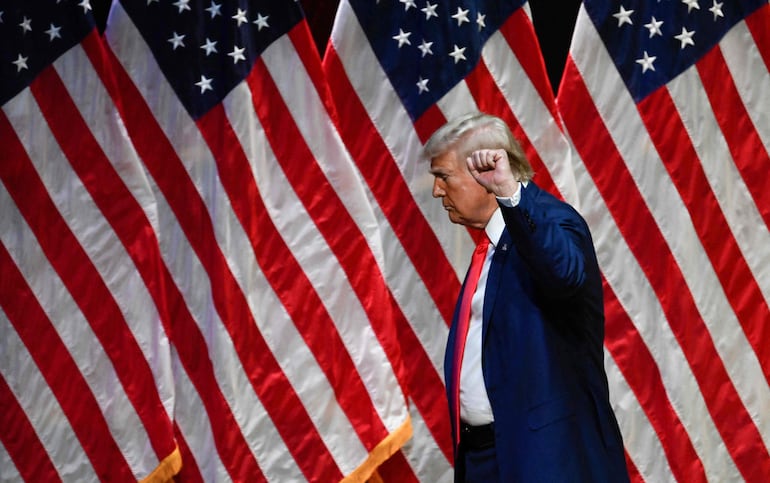 Donald Trump, candidato a presidente de los Estados Unidos. (Photo by Peter Zay / AFP)