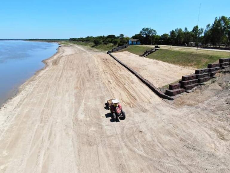 El distrito de Villa Franca cuenta con una hermosa costanera a orillas del río Paraguay.