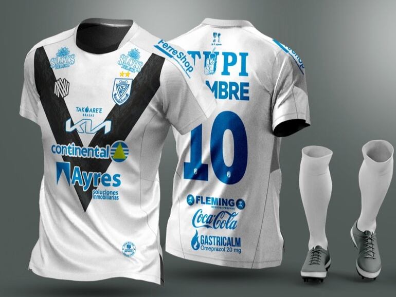 La camiseta que utilizará el Sportivo Ameliano en el partido frente a Olimpia.