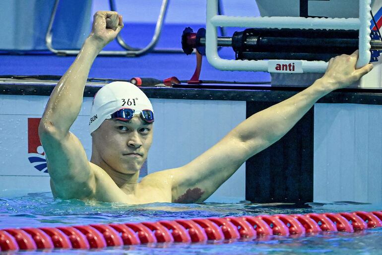 Sun Yang (32 años) volvió a las victorias luego ser suspendido.