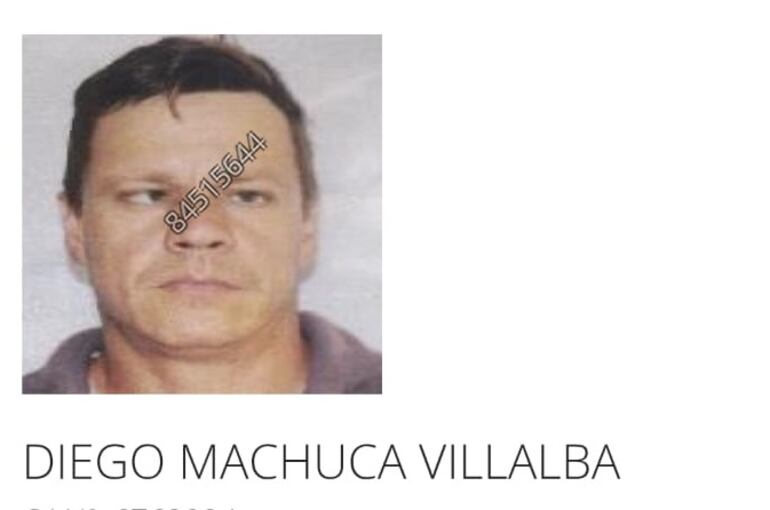 Diego Machuca Villalba, prófugo.