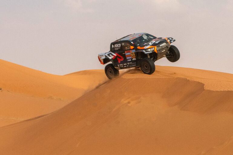 Henk Lategan, líder del Dakar