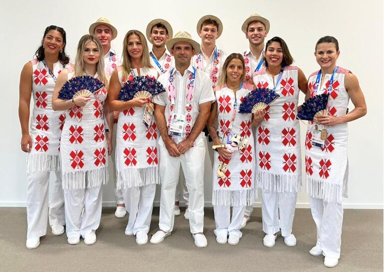 El "Team Paraguay" en la apertura de los JJOO.