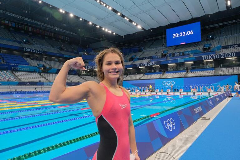 La nadadora Luana Alonso fue una de las integrantes del Team Paraguay en los Juegos Olímpicos Tokio 2020. 