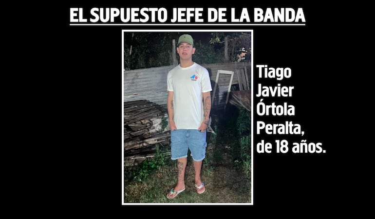 Tiago Javier Órtola Peralta, fugado del Centro Educativo de Itauguá, sospechoso del doble homicidio en Lambaré.