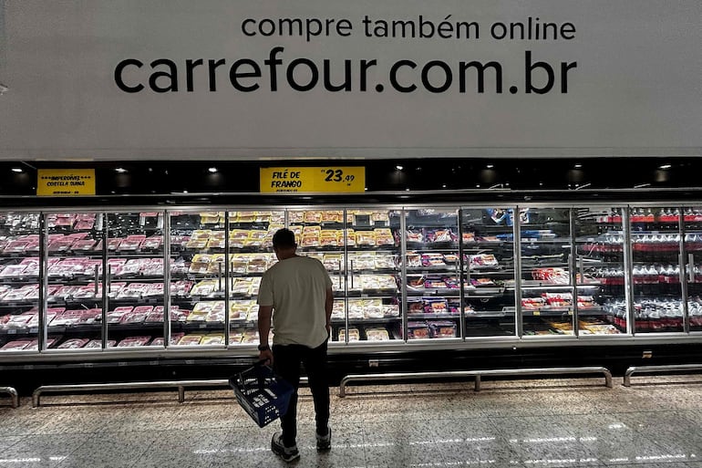 Una tienda de Carrefour en Sao Paulo, Brasil.