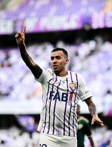 Kaku Romero sigue anotando goles en la Liga de Emiratos Árabes Unidos.