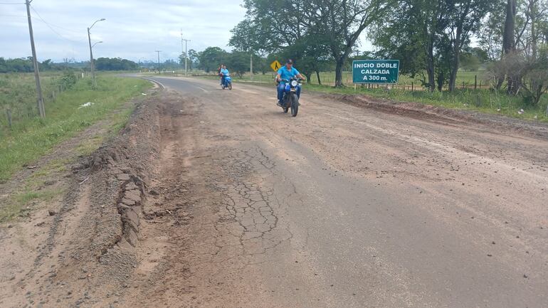 En San Pedro volverán a enripiar destruida ruta asfaltada como “solución” y protesta ante desidia del MOPC