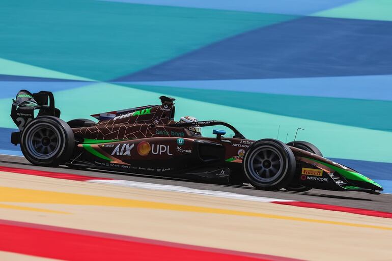 Segunda jornada de entrenamientos en Baréin para nuestro compatriota Joshua Duerksen, en su nueva categoría, la FIA Fórmula 2, con el equipo PHM AIX Racing.