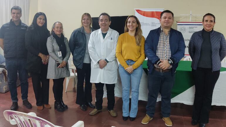 Autoridades de la 12° Región Sanitaria y del Hospital Regional de Pilar anunciaron la atención médica de 80 profesionales y especialistas dermatólogos en el Hospital Regional de Pilar los días 2 y 3 de agosto próximos