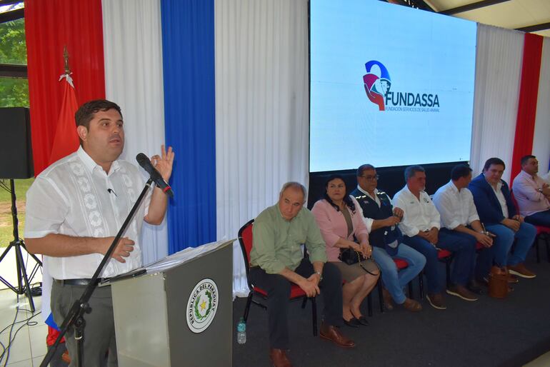 Presidente del Senacsa, José Carlos Martin, durante el lanzamiento de la campaña nacional. 