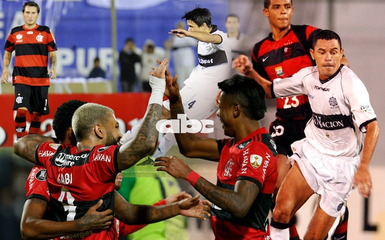 Olimpia enfrentó a Flamengo en Asunción en cuatro oportunidades por la Copa Libertadores.